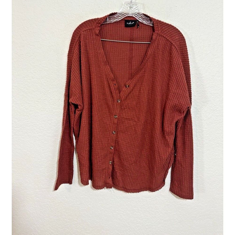 Urban Outfitters Out from Under Waffle Knit Sweater Biege oversized XS
